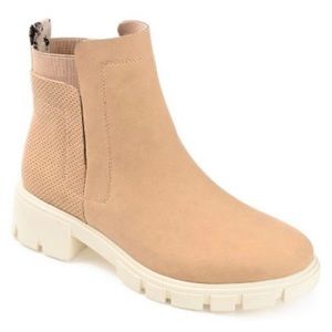 Tan Lug Sole Booties